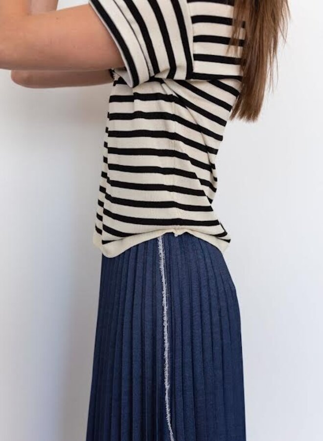 Loyd Ford- Lauren Denim Skirt- Dark Blue