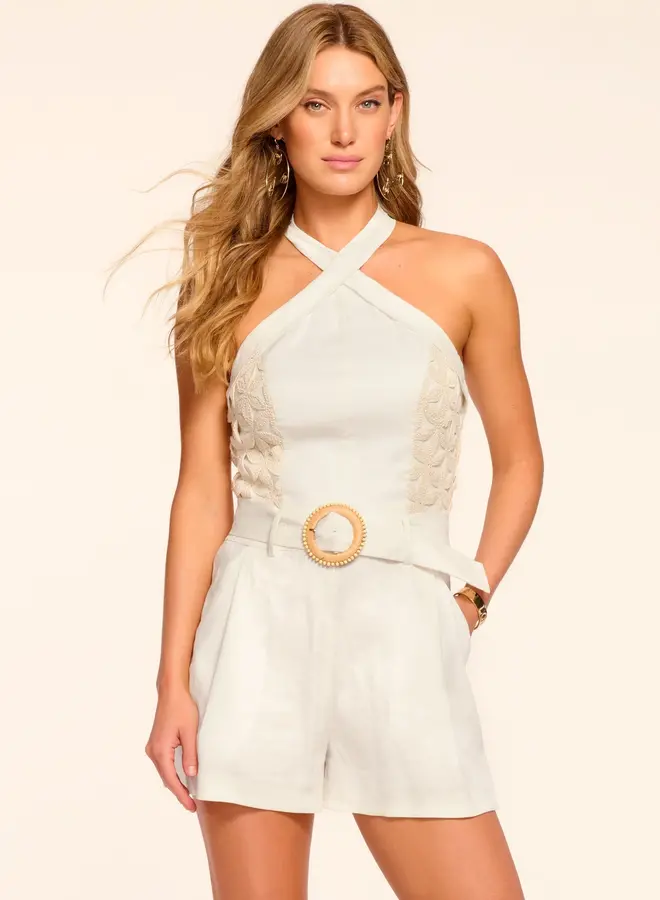Ramy Brook- Cat Romper- White Floral