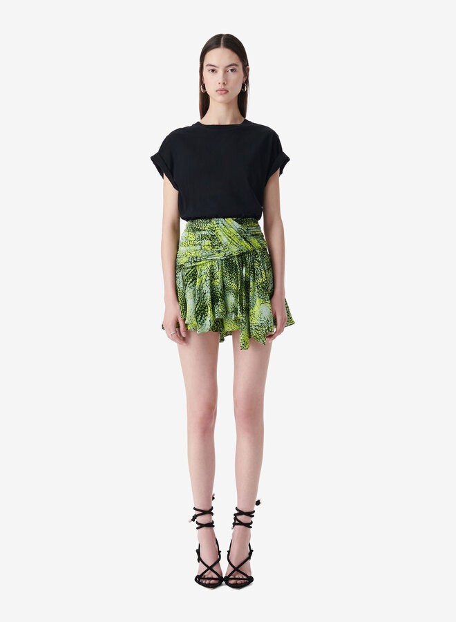 IRO- Issah Skirt- Green Multico