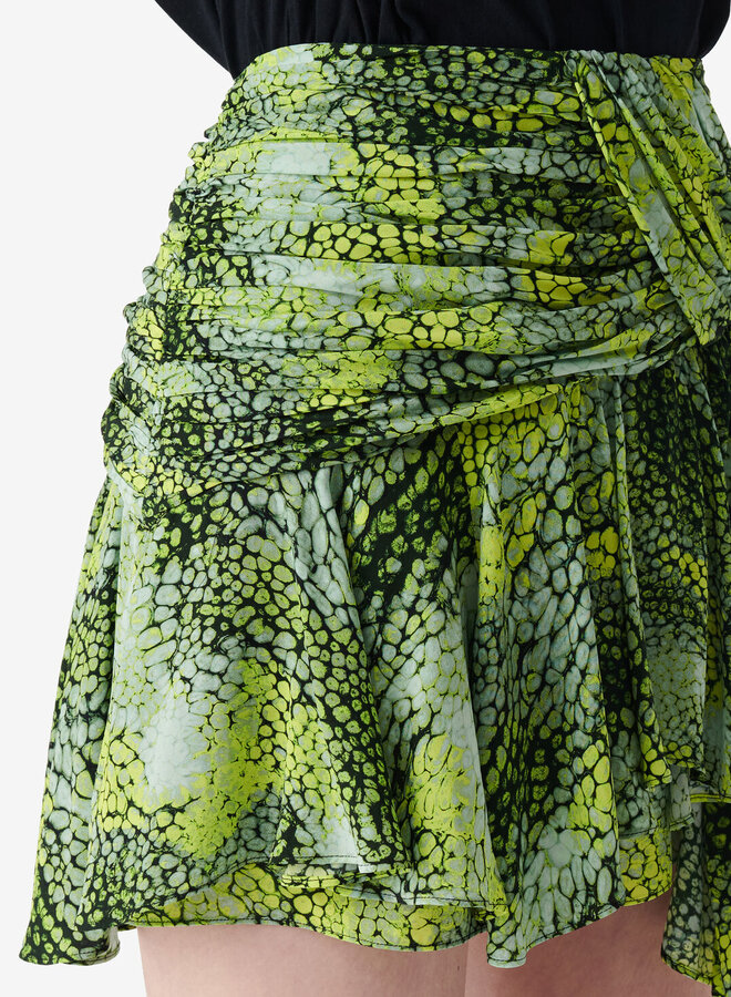 IRO- Issah Skirt- Green Multico