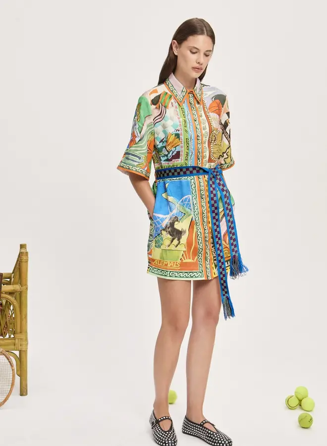 Alemais- Lucky Pace Mini Dress- Multi