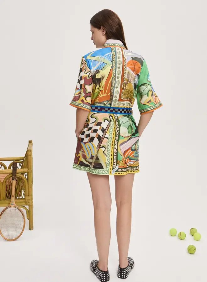 Alemais- Lucky Pace Mini Dress- Multi