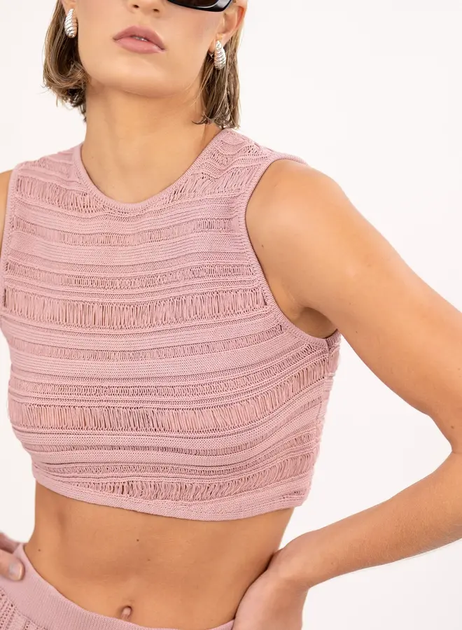 Nonchalant- Jasmine Crop- Mauve