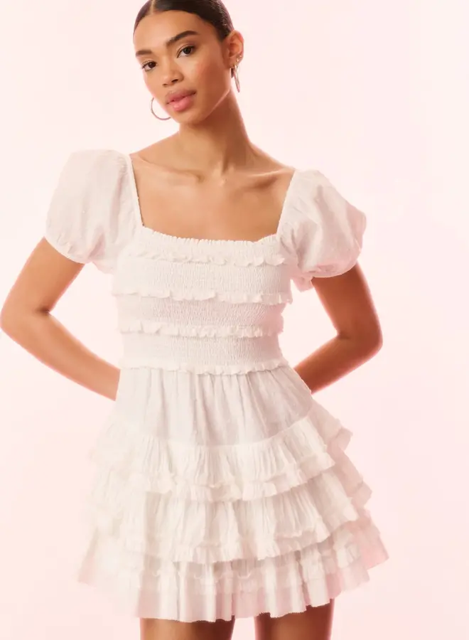 Love Shack Fancy- Fellows Dress- Optic White