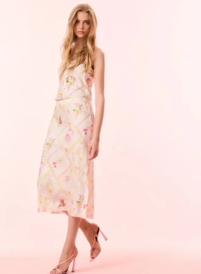 Love Shack Fancy- Castle Skirt- Tutti Fruitti