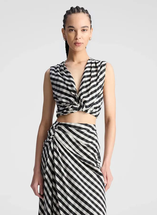 A.L.C.- Brooklyn Top- Black/Tan