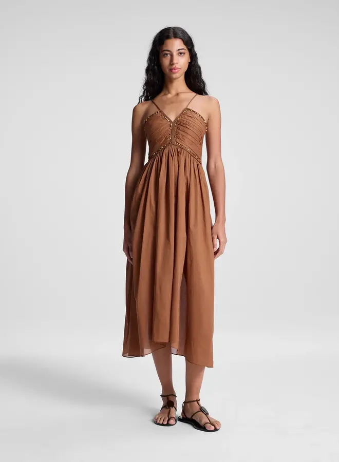 A.L.C.- Rumi Dress- Light Chestnut