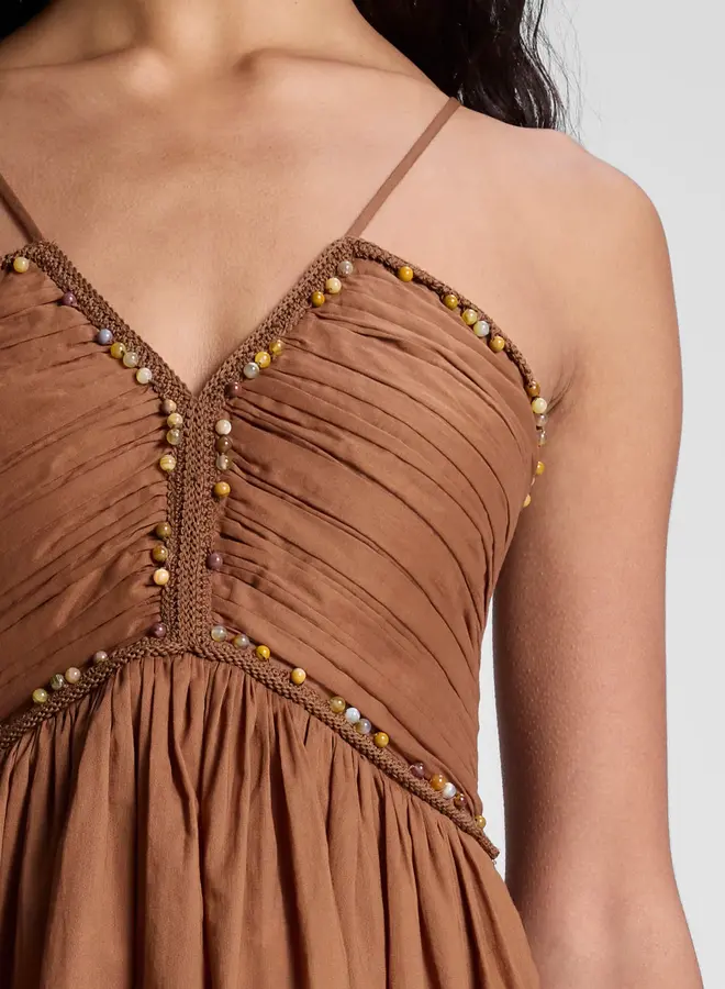 A.L.C.- Rumi Dress- Light Chestnut