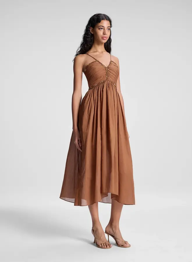 A.L.C.- Rumi Dress- Light Chestnut