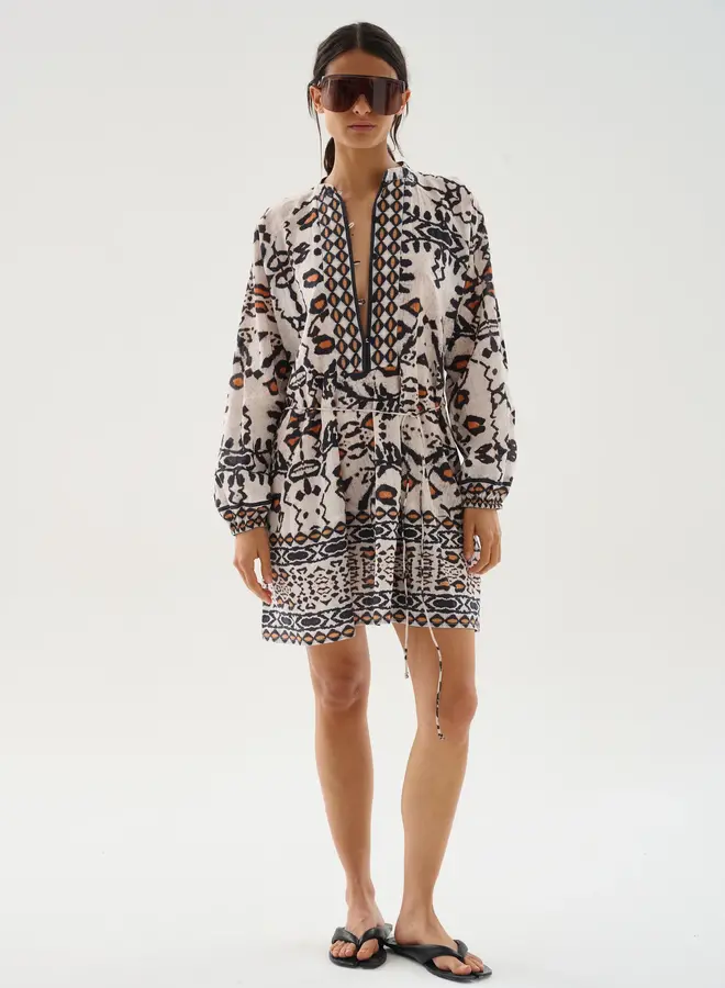 Maria Cher- Ensenada Joseph Short Dress -Ecru