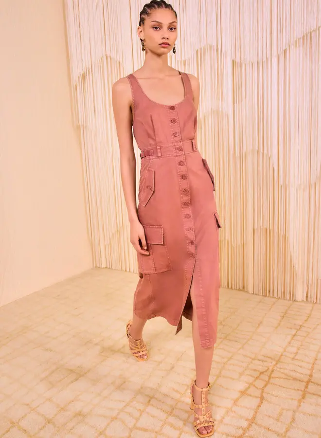 Ulla Johnson- Mason Racerback Pencil Dress- Mesa