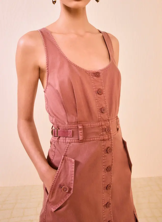 Ulla Johnson- Mason Racerback Pencil Dress- Mesa