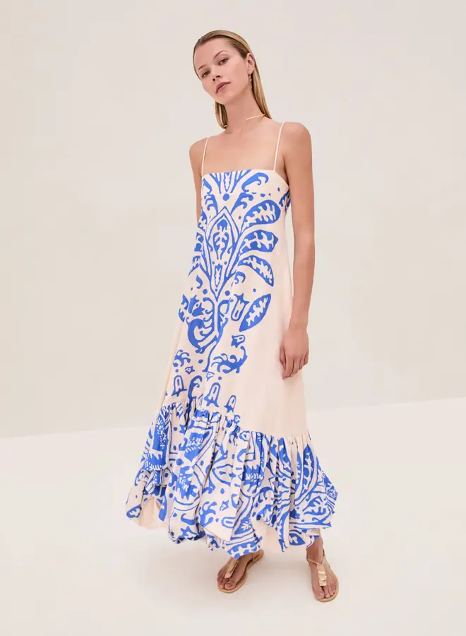 Alexis- Ellisa Dress- Sapphire Palm