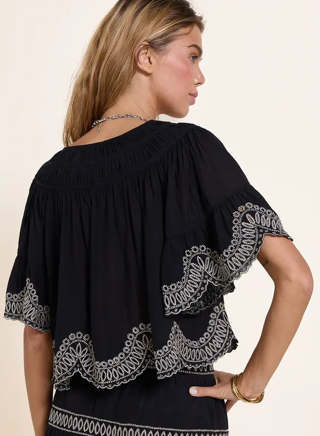 Scarlett Poppies- Anaya Top- Onyx Black
