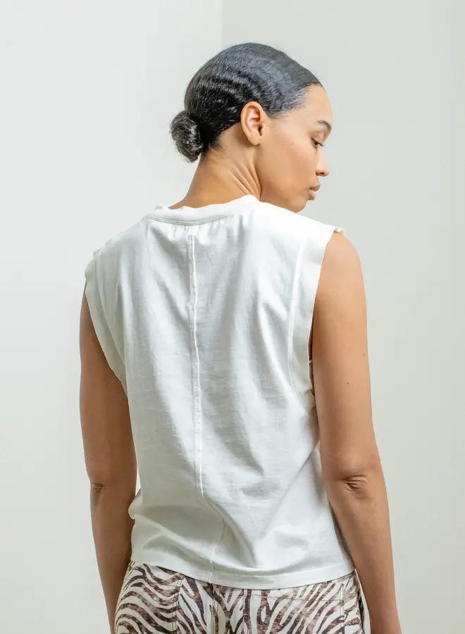 Raquel Allegra- Hauser Muscle Tee- Ivory