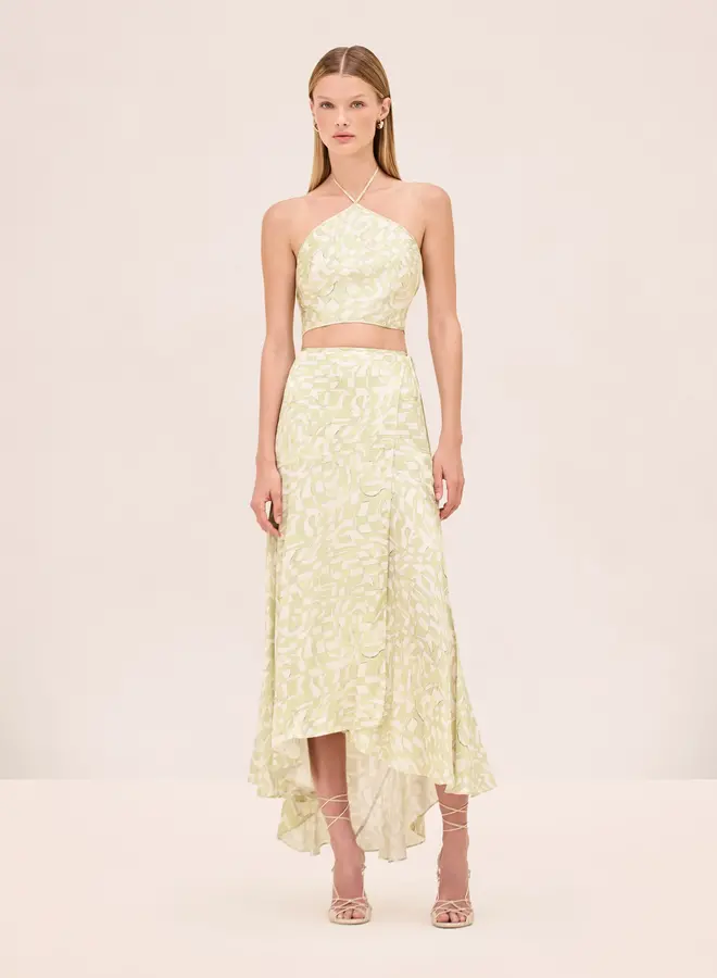 Alexis- Alzena Skirt- Pistachio Mirage