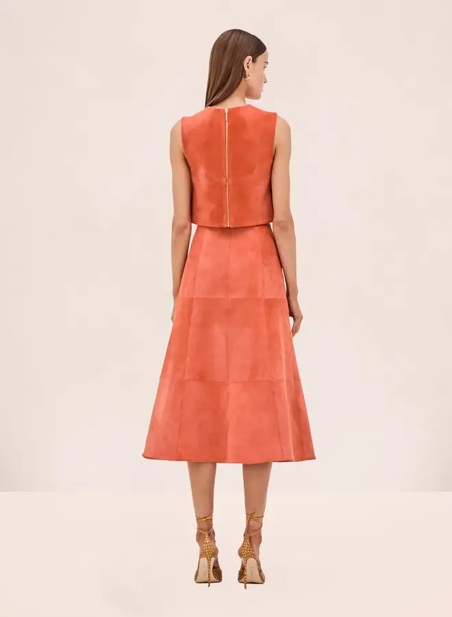 Alexis- Bently Skirt- Amber Suede