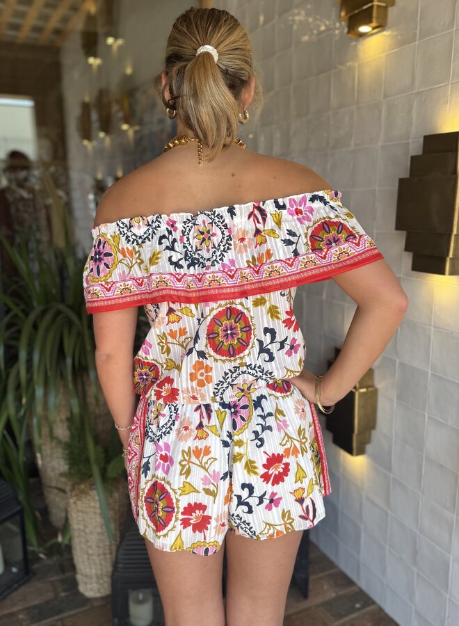 Ramy Brook- Annette Smocked Waist Mini Short- SNMP