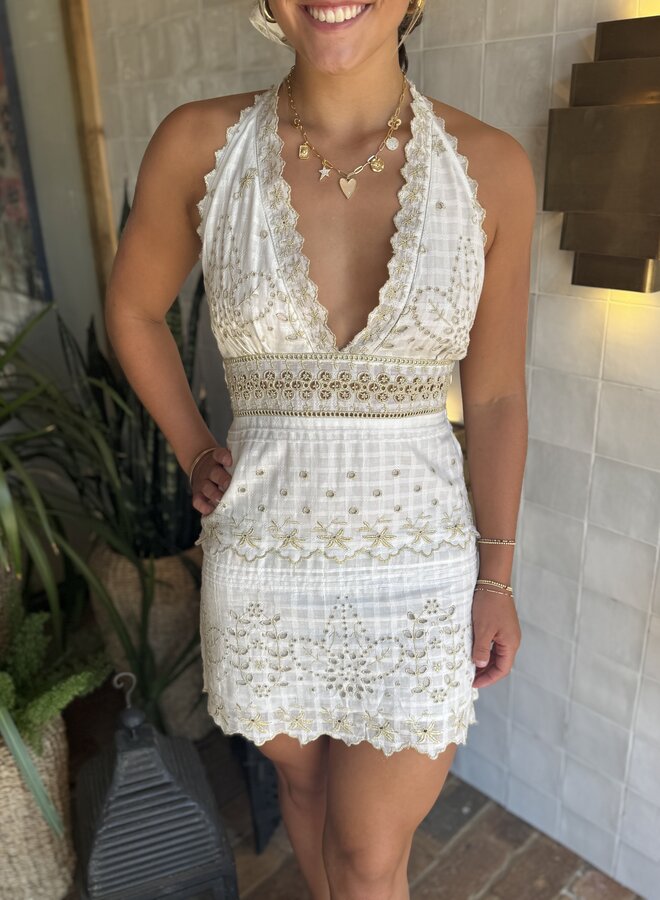 Love Shack Fancy- Aventine Dress- Gilded Marble