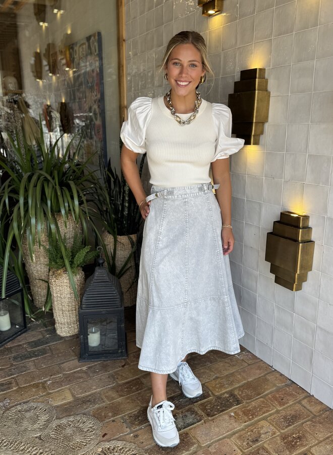 Ulla Johnson- Finely High Waisted Skirt- Dune