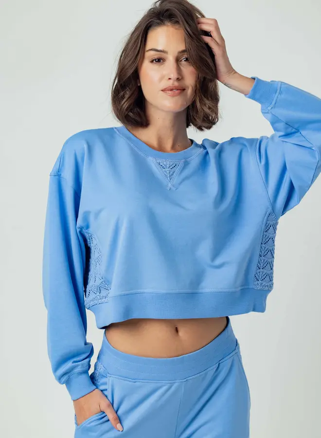 Sundays- Coralie Sweatshirt- Della Blue