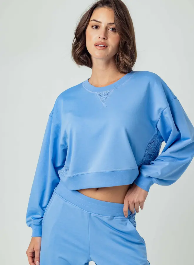 Sundays- Coralie Sweatshirt- Della Blue