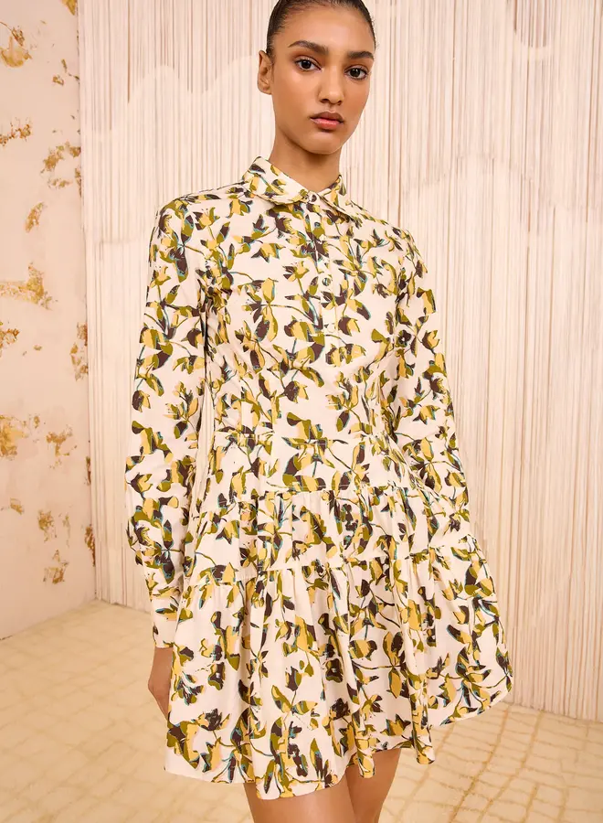 Ulla Johnson- Nanette Long Sleeve Mini Dress- Lucent