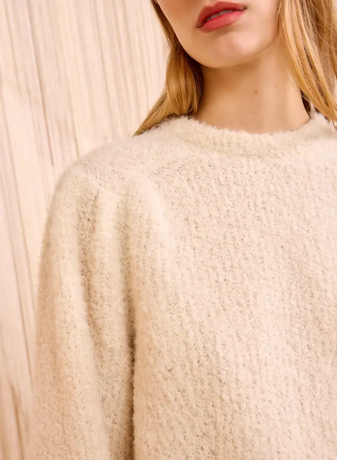 Ulla Johnson- Romily Alpaca Long Sleeve Pullover- Cowrie