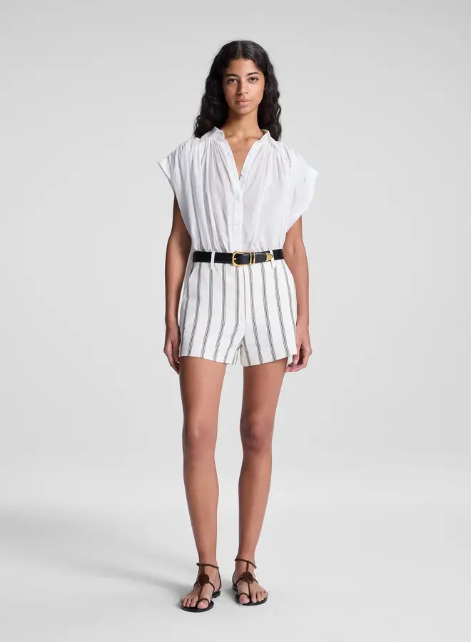 A.L.C.- Mac Short- Cream Stripe
