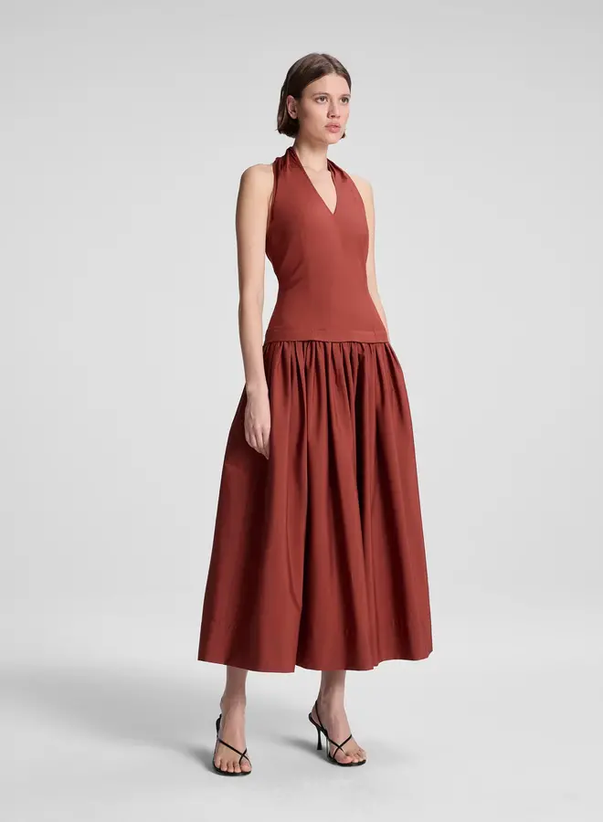 A.L.C.- Nora Dress- Dark Bosco