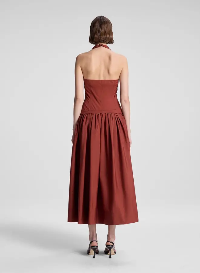 A.L.C.- Nora Dress- Dark Bosco