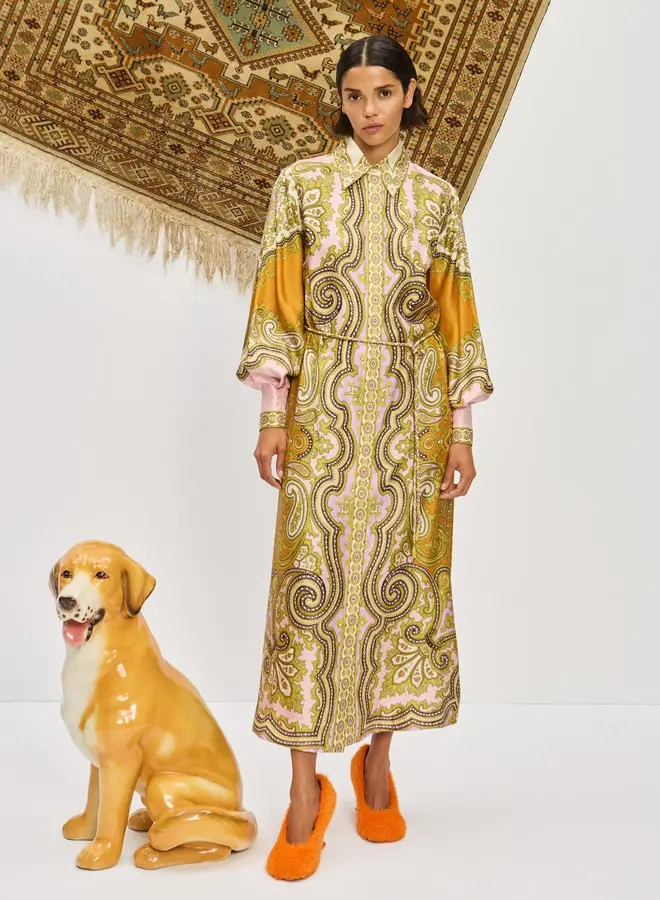 Alemais- Clemenza Silk Shirtdress- Multi