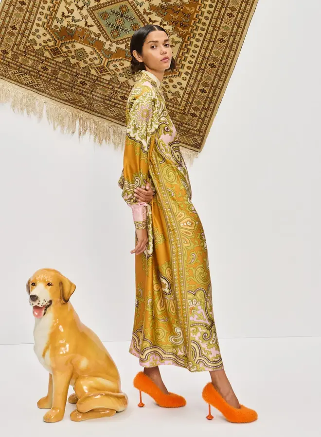 Alemais- Clemenza Silk Shirtdress- Multi