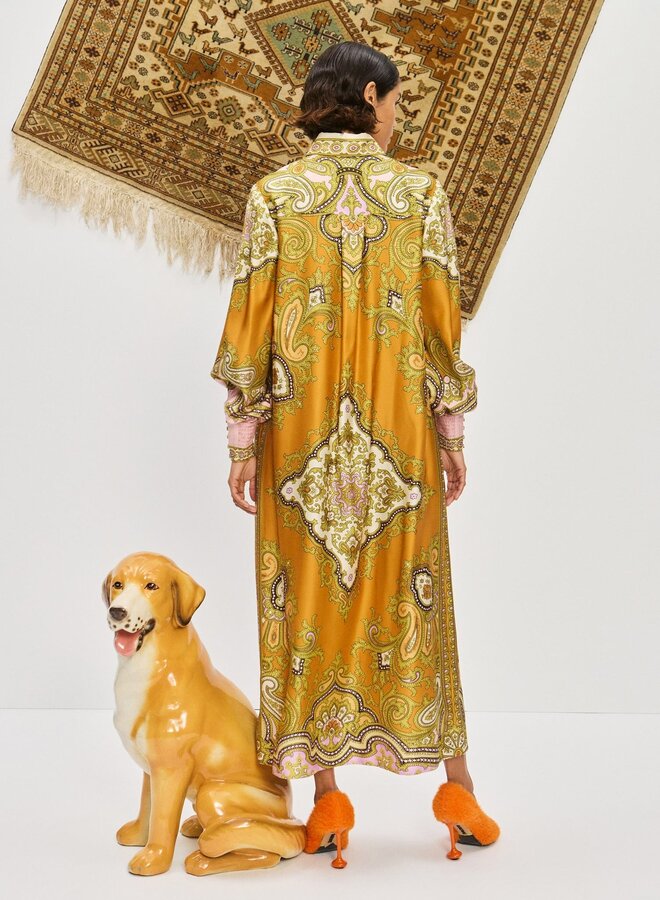 Alemais- Clemenza Silk Shirtdress- Multi