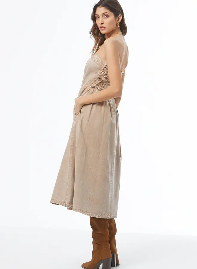 Young Fabulous & Broke- Donna Day Dress- Shitake