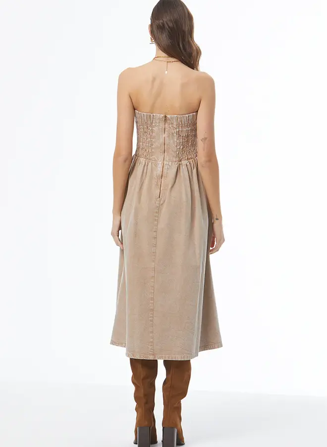 Young Fabulous & Broke- Donna Day Dress- Shitake