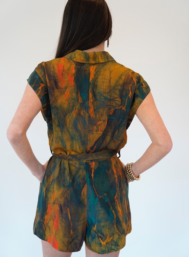 Shug- Delaney Romper- Garden Multi