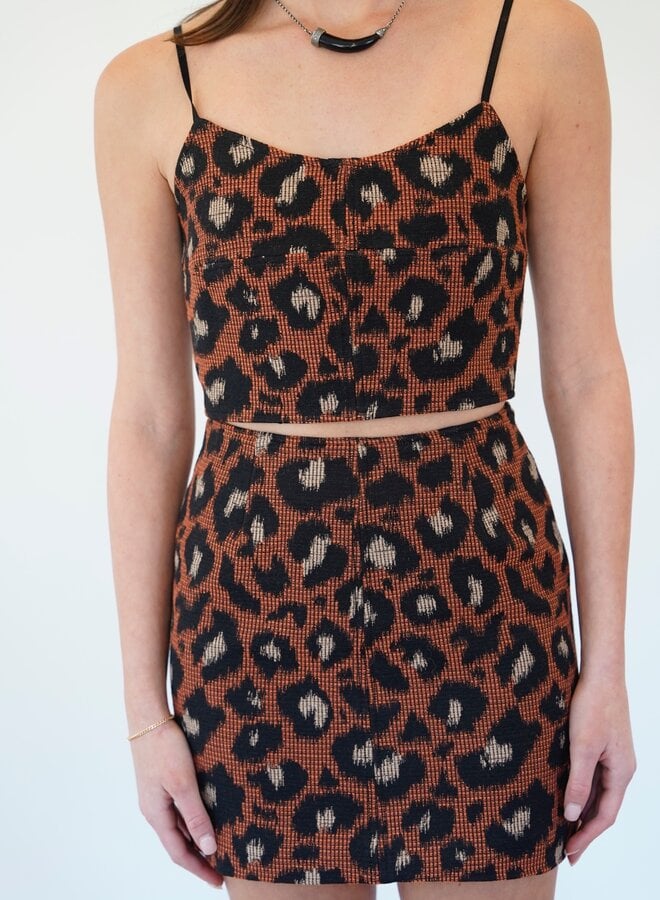 SHUG- Anna Skirt- Animal Jacquard