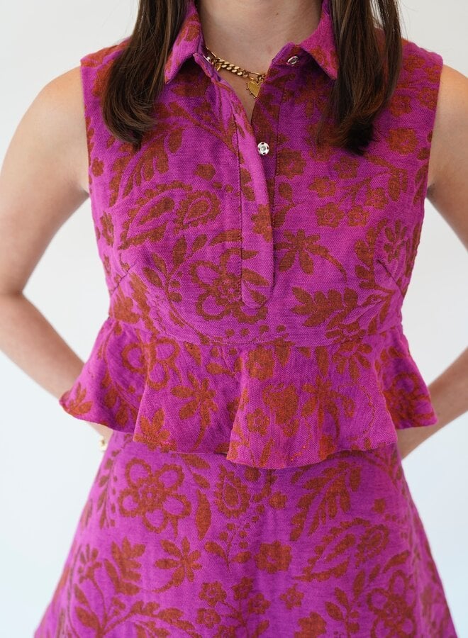 SHUG- Olivia Top- Purple Wine