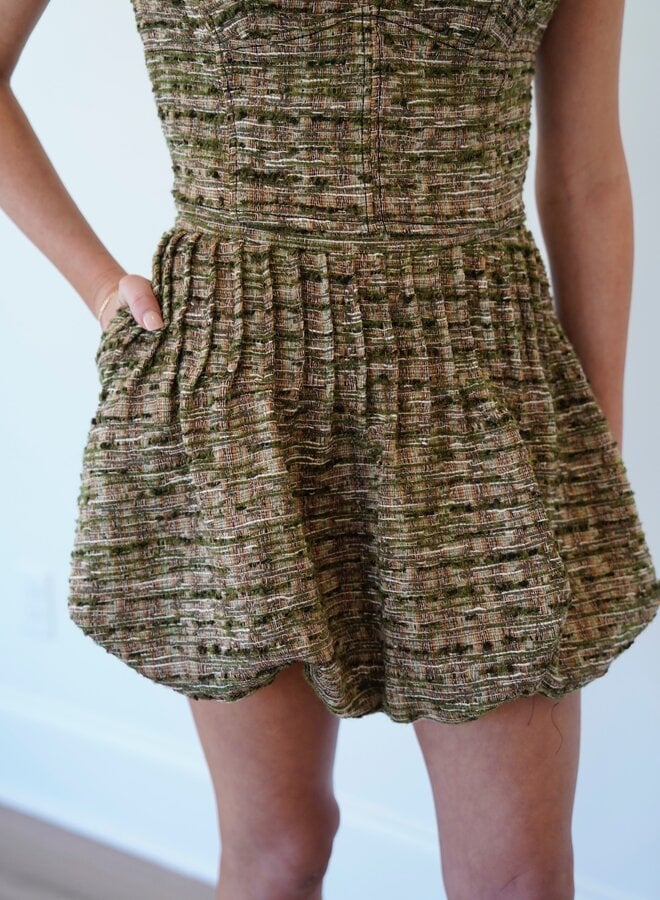 SHUG- Layla Bubble Skirt- Olive