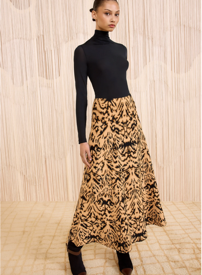 Ulla Johnson- Lani Jacquard Knit Skirt- Bengal
