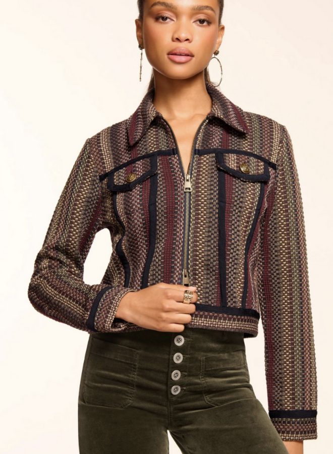 Ramy Brook- Julie Jacket- Navy Multi Tweed