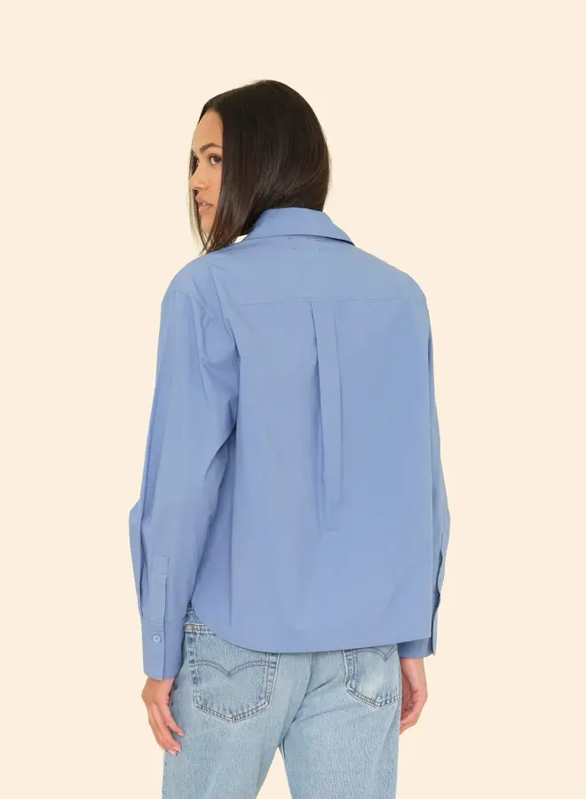 Xirena- Monroe Shirt- Cadet Blue