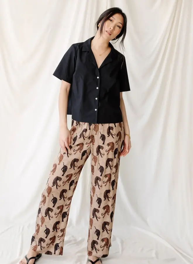 Natalie Busby- Wherever Cropped Pant- Tiger