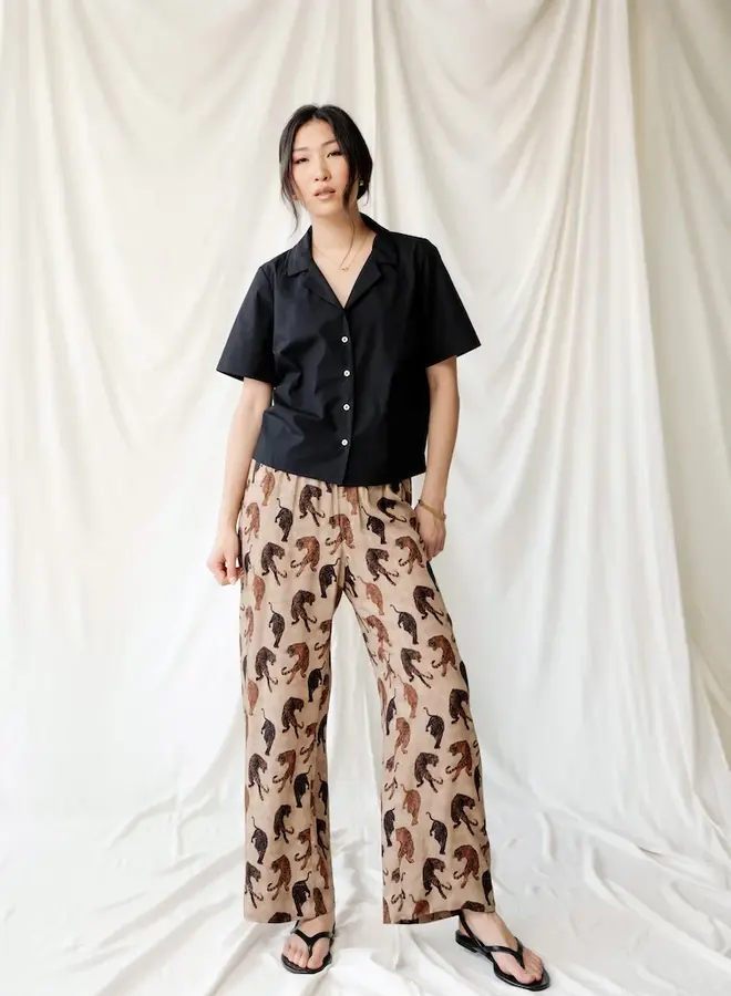 Natalie Busby- Wherever Cropped Pant- Tiger