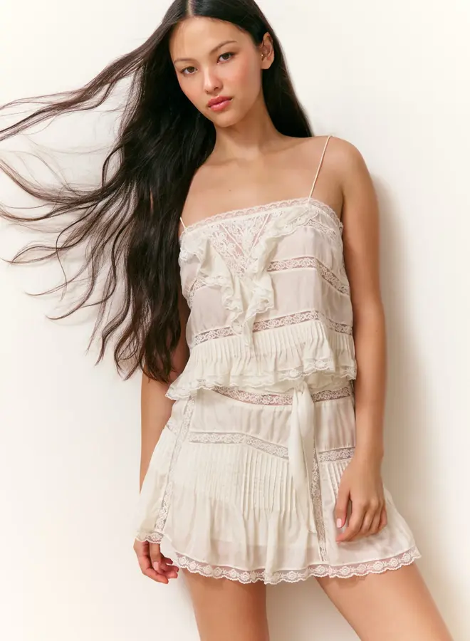 Love Shack Fancy- Ondeline Cami- Ivory