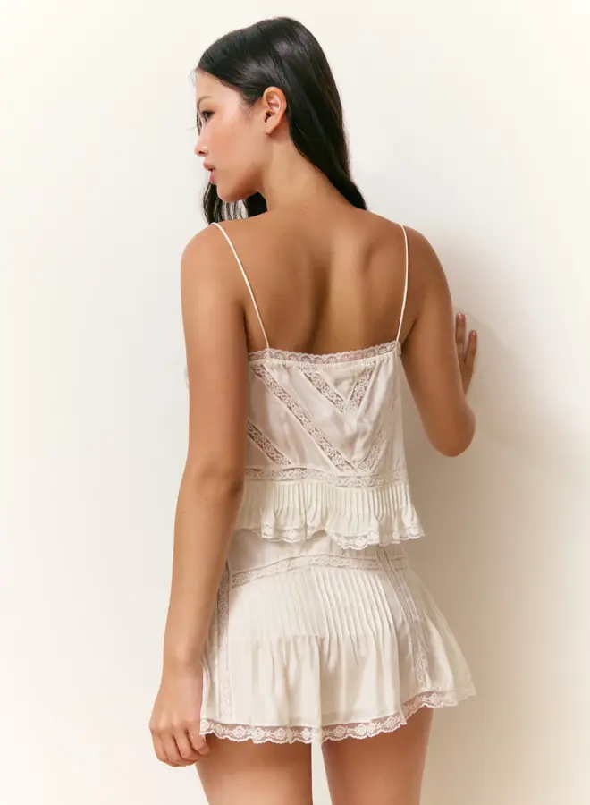 Love Shack Fancy- Ondeline Cami- Ivory