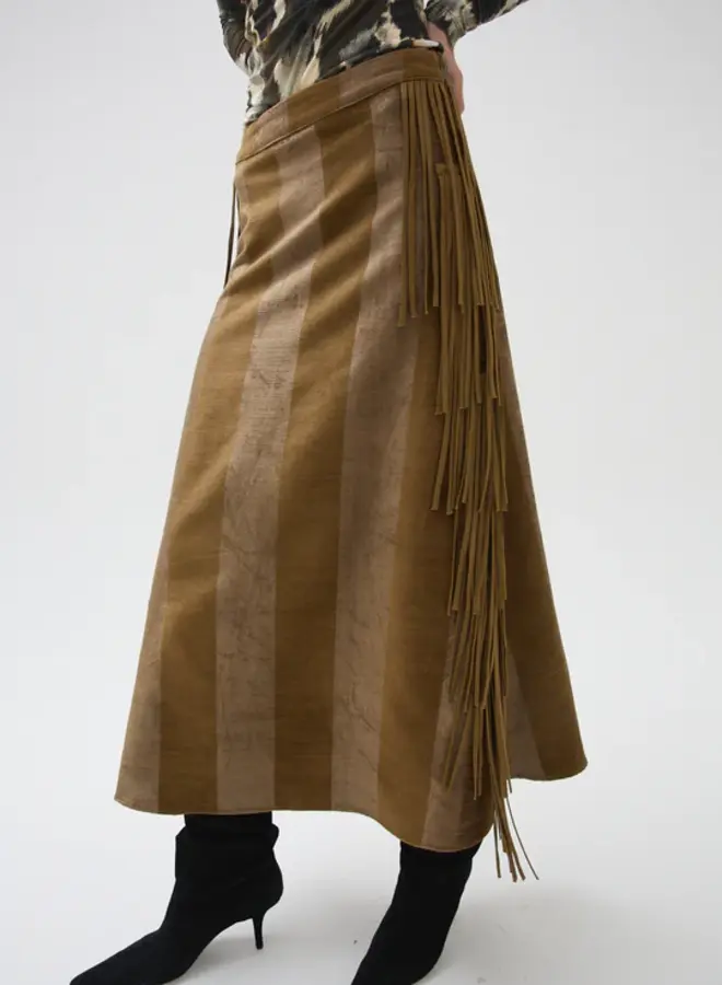 Maria Cher- Kurt Sage Midi Skirt- Army