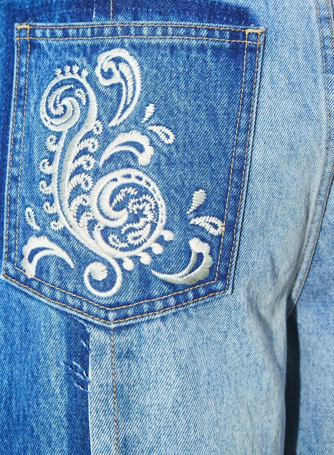 Alemais- JACONES SPLICED DENIM JEAN