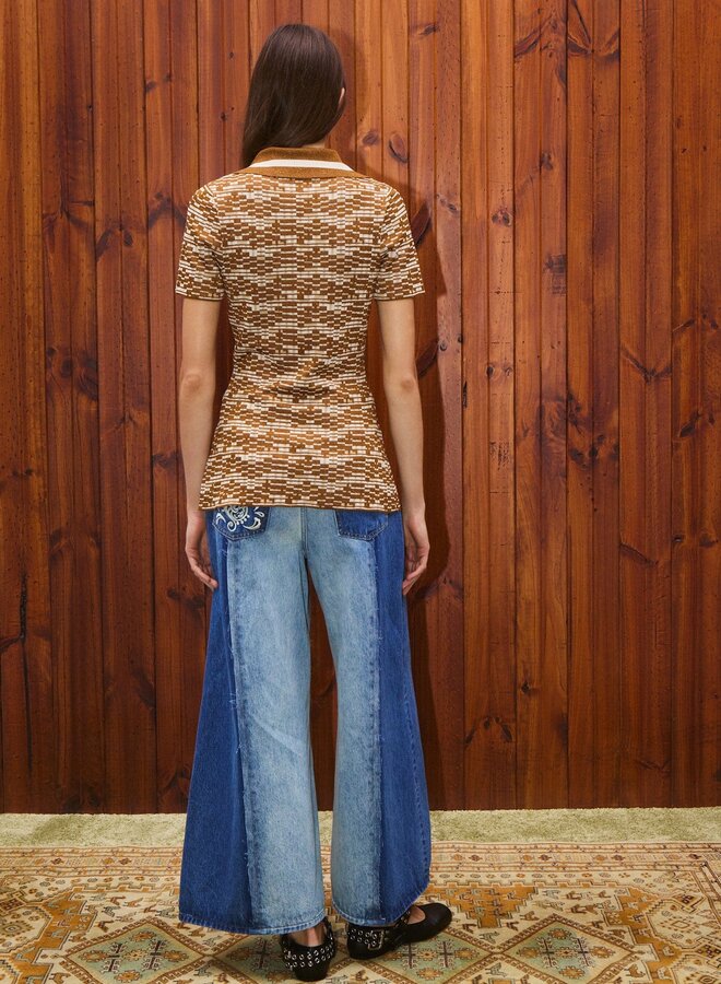 Alemais- JACONES SPLICED DENIM JEAN